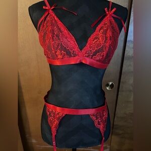 NEW Bralette & Garter Belt